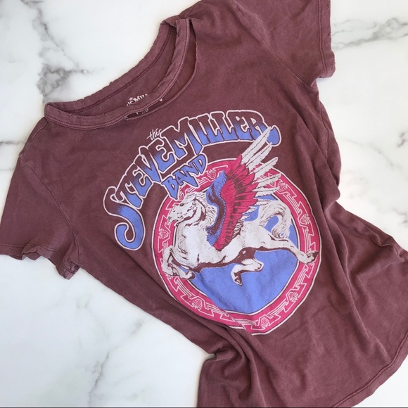 steve miller band Tops - Steve Miller band distressed tee
